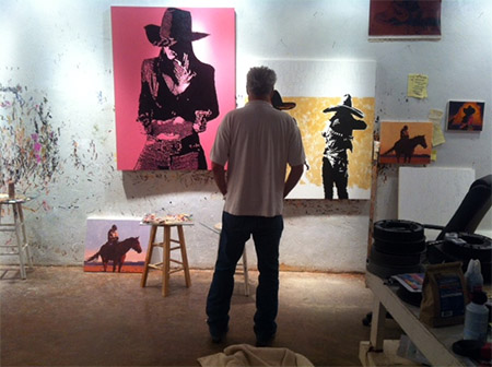 Billy Schenck in his studio